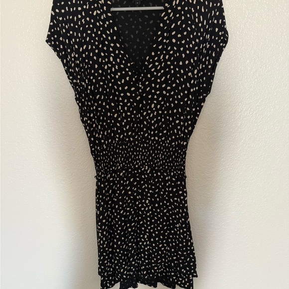 Rails Karla Black & Ivory Spots Mini Dress - Picture 2 of 4